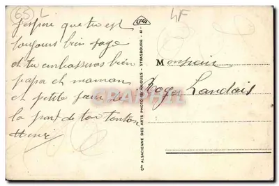 Lourdes - A Basílica e o Rosário — editor C. Alsacienne des Arts Photographiques, n° 43 — Verso