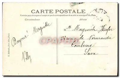Le Bois de Vincennes — Ruisseau i Pelouse — E. Malcuit, fot. wyd., Paris, n°494 — Rewers