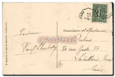 Saint-Maixent — Stara abbatia. Obecnie kaserna Canclaux — Rewers