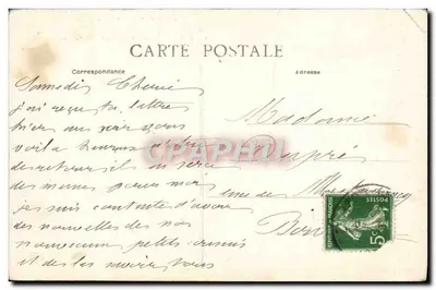 A Auvergne pitoresca — O Ninho da Galinha e os Puy-s do Norte vista tirada do topo do Puy-de-Dôme — série 997 — Verso