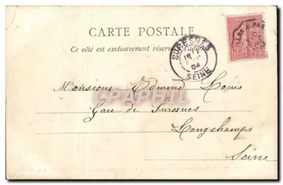Bois de Boulogne — Les Acacias — Tir aux Pigeons — Cercle des Pêcheurs — Verso
