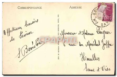 Annecy — Igreja de Sévrier e La Tournette — LL — Verso