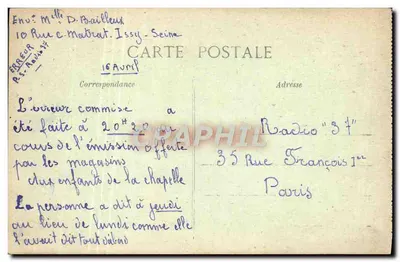 Étaples — Bateaux de Pêche — wyd. Lévyuard, Boulogne-sur-Mer — Rewers