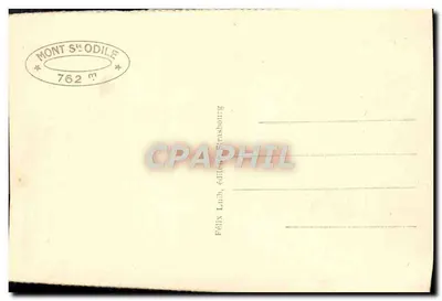 Mont Sainte Odile (763 m) i Saint Nabor — wydawca Félix Laub, Strasbourg, nr 244 — Rewers