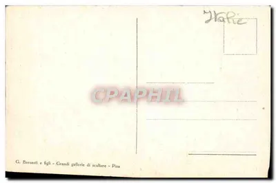 Wnętrze Baptysterium w Pizie — Wydawca G. Borsanti e figli — Rewers