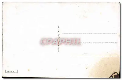 Göttingen, Das Gänselesel — estátua da fonte — editada por Trinks & Co., Leipzig, n° 86 — Verso