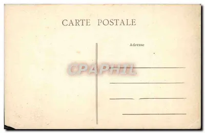 Bilhete postal antigo — Castelo de Segrez em Saint-Sulpice de Favieres — Verso