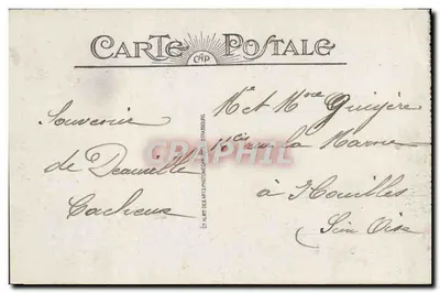 Trouville-Deauville — Der Brücke — Verlag C. Albrecht des Arts, Straßburg, Nr. 8 — Rückseite