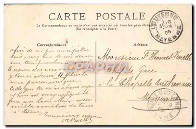 Bayonne - De Cloîtres (Binnenkant) — 36 — uitgever niet geïdentificeerd — Achterkant
