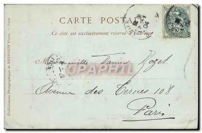 Amiens — Stale chórza katedry — HEROUT, Papetier, 49, Rue de Noyon, Amiens — Rewers