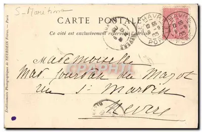 Le Havre — Grosse Mer — Collections ND Phot — Rückseite