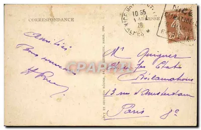 Nice — Ogród widziany z Kasyna — LL — 151 — Rewers