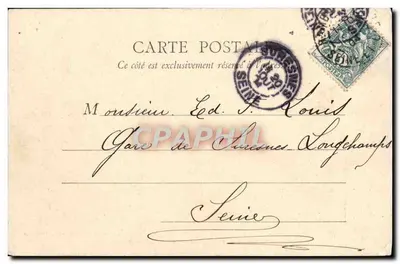 Parco di Rambouillet — Il Giardino inglese e il Fiume — A. Boudiet, impr. Édit. Versailles — Verso