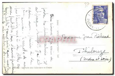A Porta dos Cordeliers e o Indre — editor REAL-PHOTO - PARIS, n° (49) — Verso