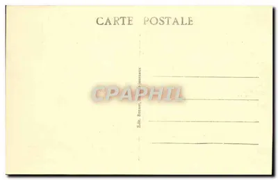 Auxerre — Katedra św. Piotra — widok fasady gotyckiej z wieżą — wydawca Bonnet, księgarz-żurnalist — Rewers