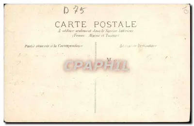 Paris — A Igreja da Trindade — P. P. C. Paris 62 — Verso