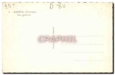 Amiens (Somme) — Vista general — Gliche Amiens — Reverso