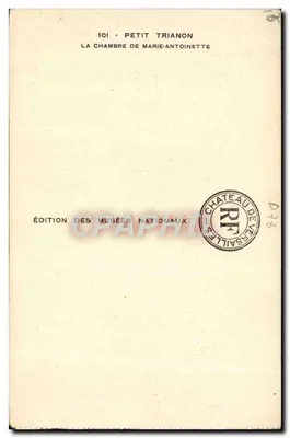 Chambre de Marie-Antoinette — Petit Trianon — Édition des Musées Nationaux — Verso