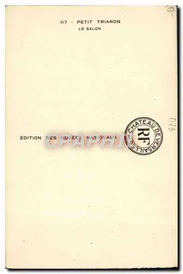 Mały Trianon — Salon — Wydawnictwo Muzeów Narodowych nr 117 — Rewers