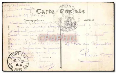 Chartres — Schody Królowej Berthe — ND Fot. — Rewers