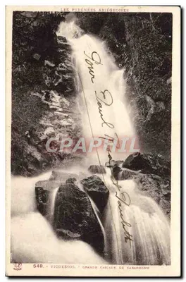 Vicdessos - Grande Cascata de Caraoucod — Les Pyrénées Ariégeoises, n°548, editor LP