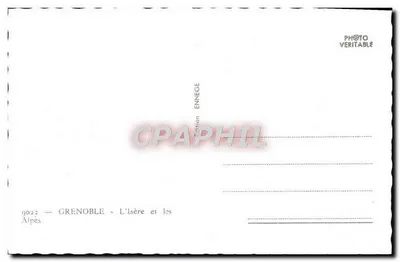 Grenoble — O Isère e as Alpes — Édition Ennece — Verso