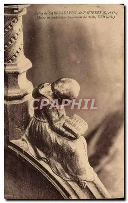 सेंट-सुल्पिस-डे-फाविएर के चर्च — मूंडे के साथ ध्यान में (स्टॉल के एक अंग, 16वीं शताब्दी) — कला संग्रह E. राम्बॉ
