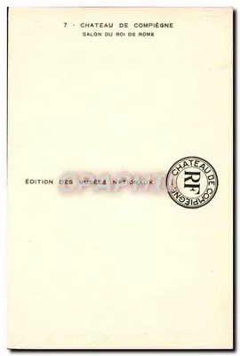Château de Compiègne — Salon du Roi de Rome — Édition des Musées Nationaux — Rewers