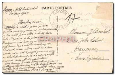 Rouyan (Ch.-Inf.) — La Conche et la Façade de Foncillon — Saby — Verso