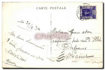 Chinon (Indre-et-Loire) — Zamek (XIII i XVe wiek), Wschodnie Wejście — A.P. — Rewers