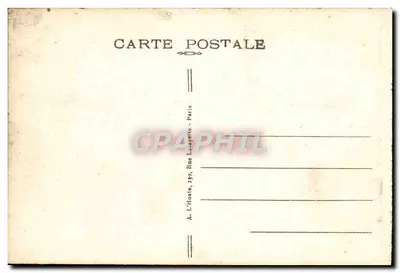 Las Compiègne — Wewnętrzny wagon marszałka Focha, w którym został podpisany Armistice, 11 listopada 1918 — Rewers