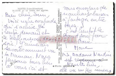 A Cegonha — Jardim das Plantas — Edição de Strasbourg — Verso