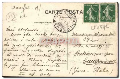 Marseille — Het Prado gezien vanaf het Rond-Point — E.L. — Achterkant