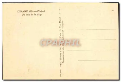 Dinard (Ille-et-Vilaine) — Een hoekje van de strand — Les Éditions d'Art Yvon, Paris — Achterkant