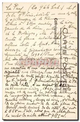 Le Puy - Ogólny widok z Mont Rouzon - LL — Rewers