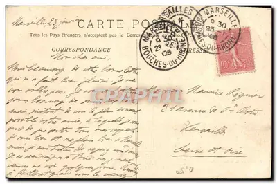 Marsella - El Palacio de la Bolsa — edición de la Samaritaine, n°10 — Reverso