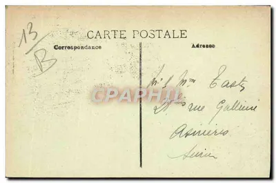 Marseille — Pałac Longchamp — Wystawa Międzynarodowa — Rewers