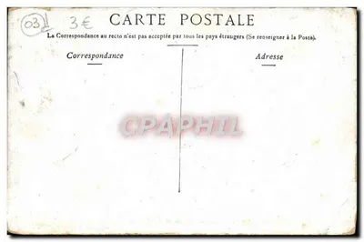 Stara pocztówka Vichy Hall Du Square De L'Hopital — Rewers