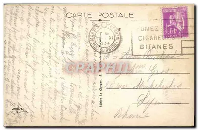 MARSEILLE — O Velho Porte e Nossa Senhora da Guarda — Edição La Cigogne, n° 154 — Verso