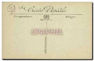 Marseille — A Corniche, a Anse do Profeta e o Hotel Palace — Série 127, editor S. H. R. C. T. — Verso