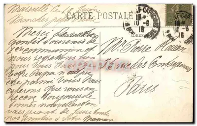 Marseille — O Velho Porto — Editor desconhecido, número de série não visível — Verso
