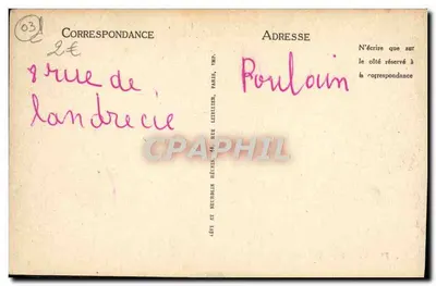 Vichy — A Fachada do Casino — LL — Verso