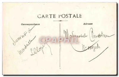Marseille — Zamek If — widok zamku i wieży morskiej na wyspie, z łodzią na pierwszym planie — Rewers