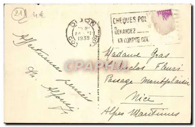 Plac Prezydenta Wilsona i Kościół św. Piotra — Dijon — LL.223 — Rewers