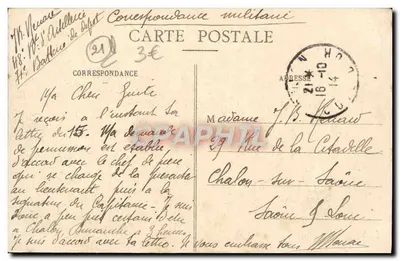 Dijon — Widok z kościoła Świętego Michała — L. V., wyd. — Rewers