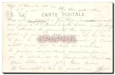 Dijon — Plac Darcy — wykończony w 1879 r. przez Vionnoisa, architekta Departamentu — Rewers