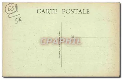 Il Gour de TAZENAT — L’Auvergne pittoresque — Cartolina d'epoca, n° 2751 — Verso
