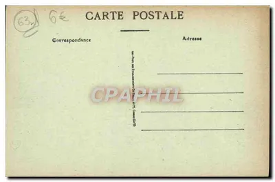 A Vila e o Lago de Aydat — Vista pitoresca de Sauvergne — série 758 — Verso