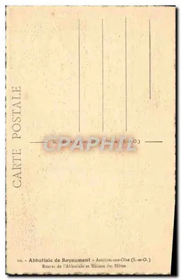 Ruiny Abbatii Royaumont — Asnières-sur-Oise — G. Barand, fot. Édouard Charmes — Rewers