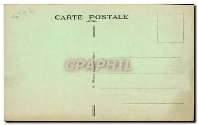 Metz - El Profeta Daniel — estatua en un edificio gótico, editor E. Weber, editor de tarjetas postales en Metz — Reverso